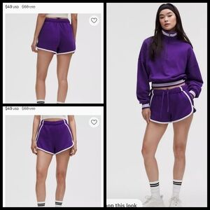 Lululemon Scuba Mid-Rise Oversized Short 3" NWT College Purple